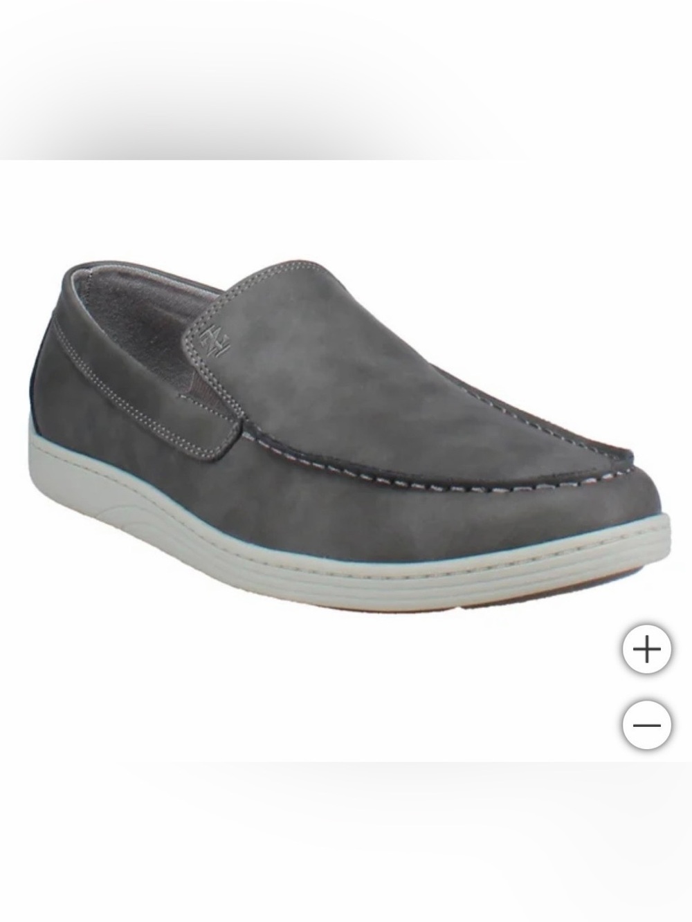 IZOD Seapoint Men’s Gray Slip-On Loafers Memory Foam Size 10.5